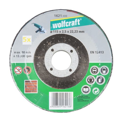 5 discos para cortar piedra ø 115x2,5x22,2 mm