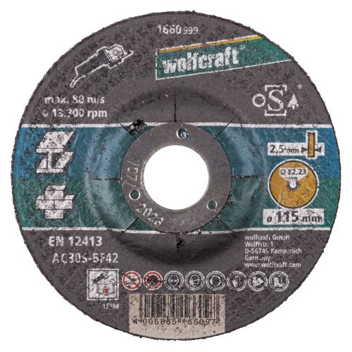 1 disco de corte universal ø 115x2,5x22,2 mm