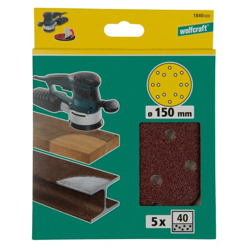 Discos autoadherentes de lijar para madera/metal Ø 150 mm