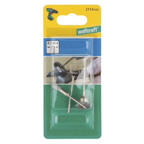 Juego de minicepillos de alambre de acero, 3 piezas