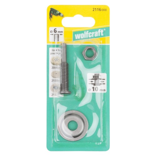 Vástago para discos con agujero de 10 mm