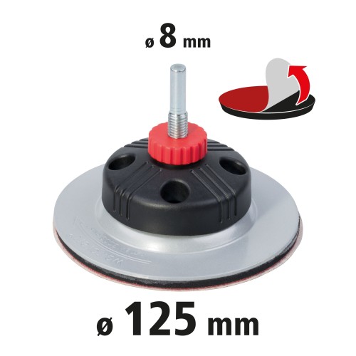 Plato lijador ajustable fixoflex, diámetro de 125 mm