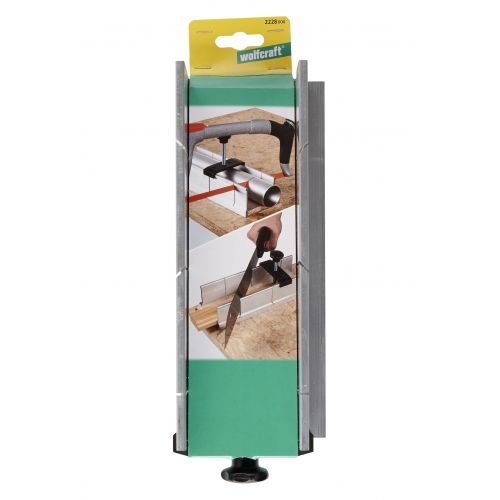 1 caja de ingletar de aluminio de 250 x 60 x 73 mm