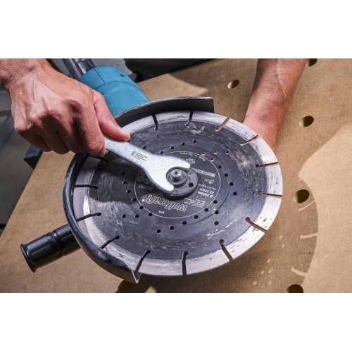 Llave de brida para amoladora angular, recta