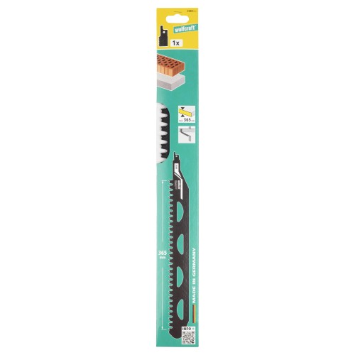 Hoja de sierra de sable, con filo de carburo de tungsteno, para hormigón celular y ladrillos huecos, corte recto