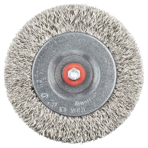 Cepillo de disco de alambre de acero inoxidable