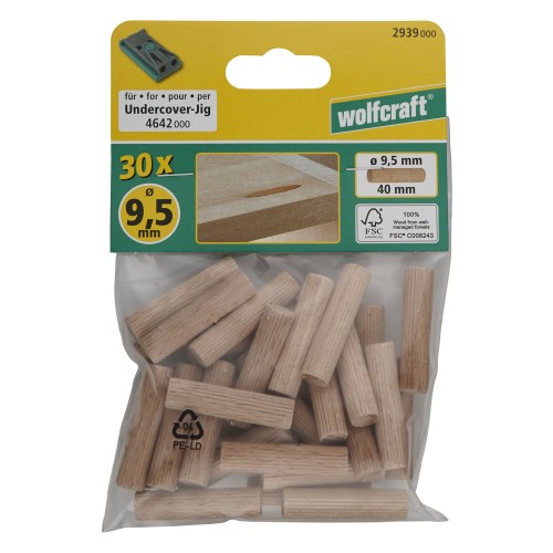 Espigas corrugadas de madera para Undercover Jig