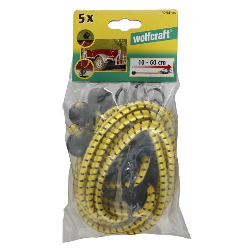 5 extensores de lonas con bola/gancho de 0,6 m