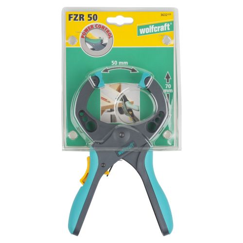 1 pinza de sujeción de carraca FZR de 50 mm