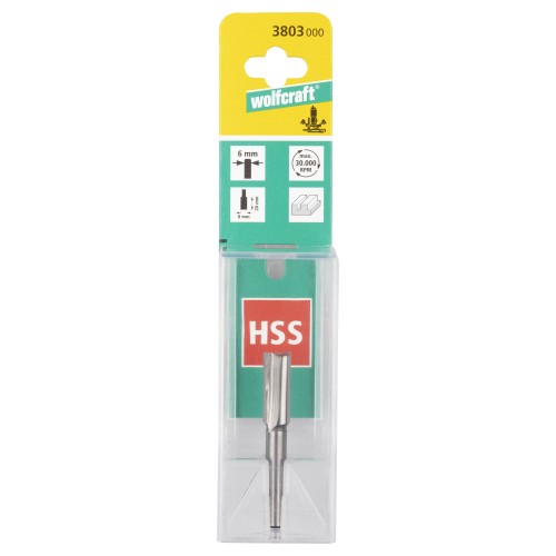 1 fresa de ranuras HSS vástago=6mm ø8x20mm