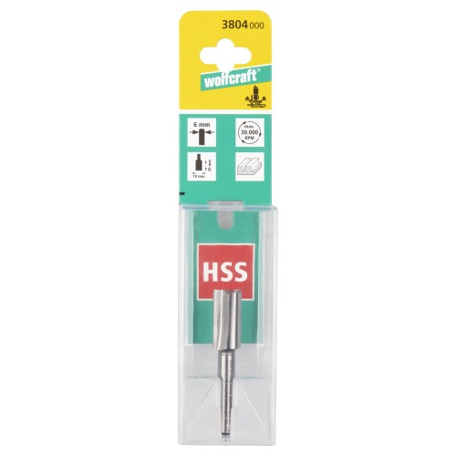 1 fresa de ranuras HSS vástago=6mm ø10x20mm
