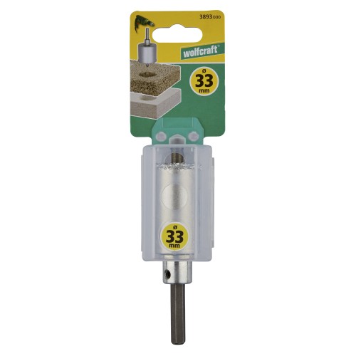 Corona de perforación recubierta de carburo de tungsteno, con adaptador