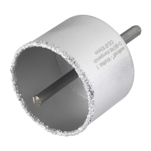 1 corona de perforación CT con vástago y broca ø 83 mm