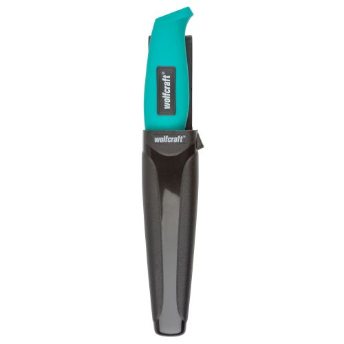 Cuchillo de exterior con cuchilla dentada y estuche