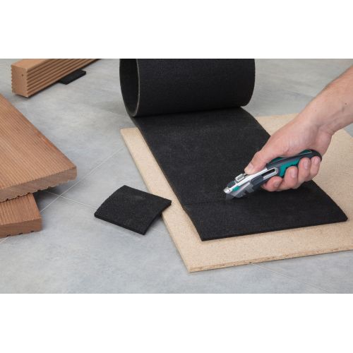 Cúter de seguridad dual profesional con cuchilla retráctil