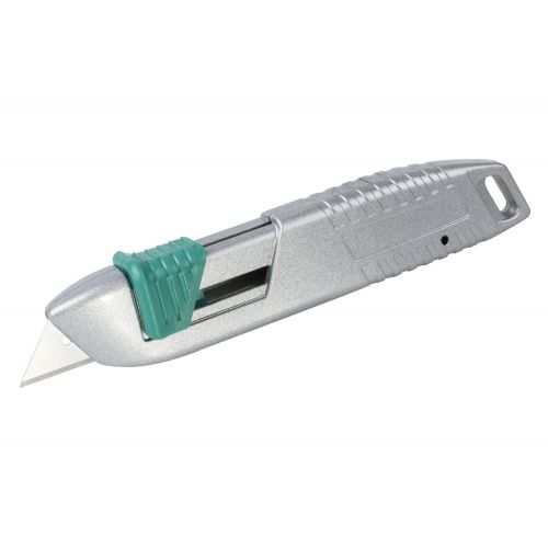 Cúter de seguridad de metal con cuchilla trapezoidal