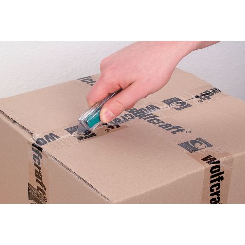 Cúter de seguridad de plástico con cuchilla trapezoidal