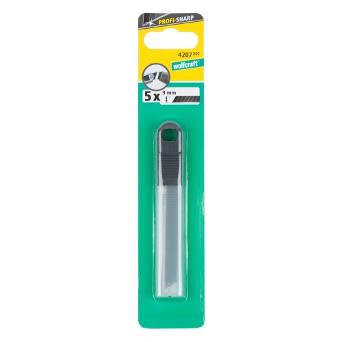 5 cuchillas separables de 9 mm pro sharp negras
