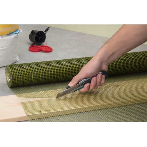 Cúter profesional de doble seguridad con cuchilla separable de 18 mm