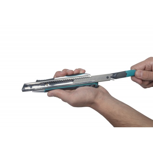 Cúter profesional de doble seguridad con cuchilla separable de 18 mm