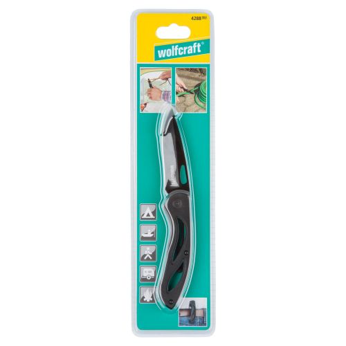 1 navaja plegable con cuchilla de filo liso de 70 mm