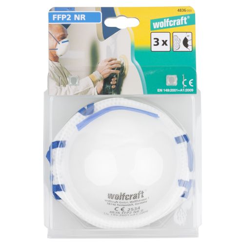 3 máscaras antipolvo FFP2 (CE)