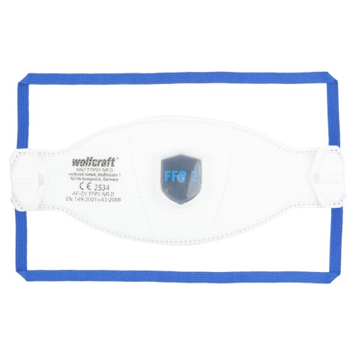 Máscara plegable de protección respiratoria con válvula, FFP2