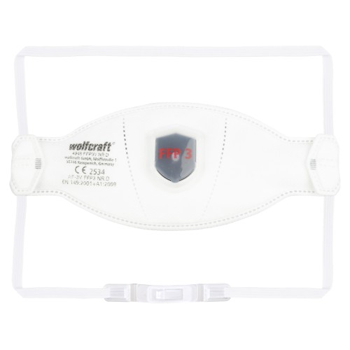 Máscara plegable de protección respiratoria con válvula, FFP3