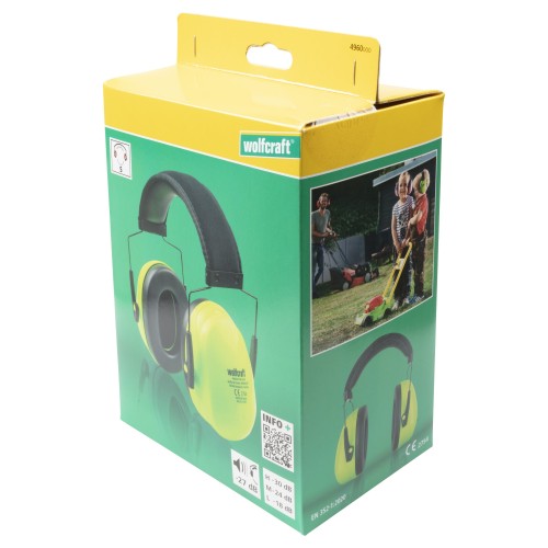 Protector auditivo con orejeras KIDS, verde