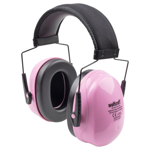 Protector auditivo con orejeras KIDS, rosa