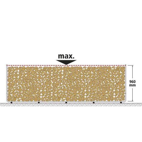 Soporte para almacenar leña modular XXL
