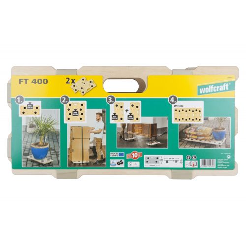 2 plataformas para muebles, forma de puzle para ampliaciones, FT400