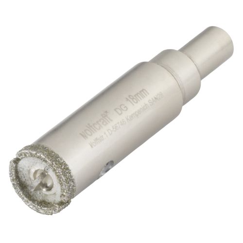 1 corona de perforación de diamante con vástago ø 18 mm