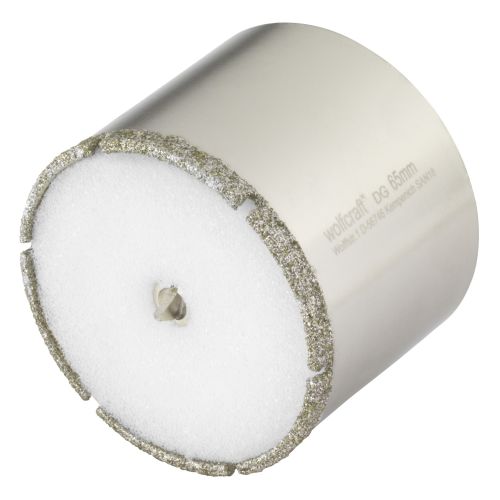 1 corona de perforación de diamante con vástago ø 65 mm