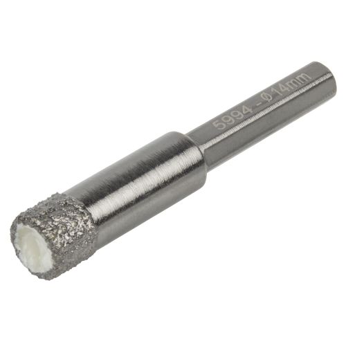 1 broca de diamante vást. hexagonal, Ø 14 mm