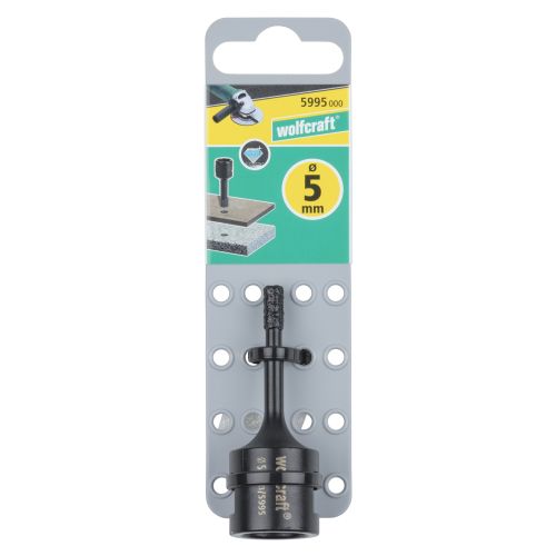 1 broca de perforación de diamante para amoladora angular ø 5 mm
