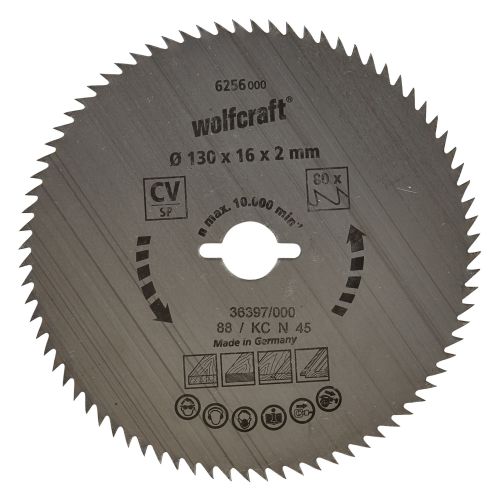 1 disco de sierra circular CV, 80 dientes ø130 mm