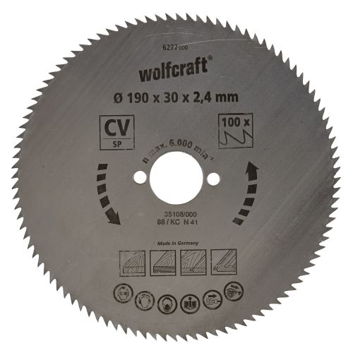 1 disco de sierra circular CV, 100 dientes ø190 mm
