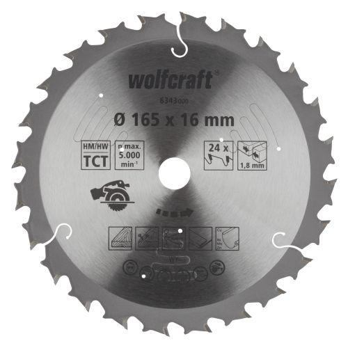 1 disco de sierra circular a batería CT, 24 dientes ø165 mm