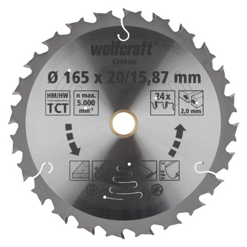 1 disco de sierra circular a batería CT ø165x20/15,87