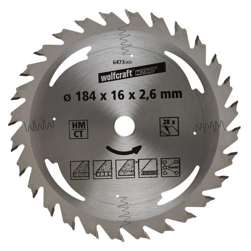 1 disco de sierra circular CT, 28 dientes ø184mm
