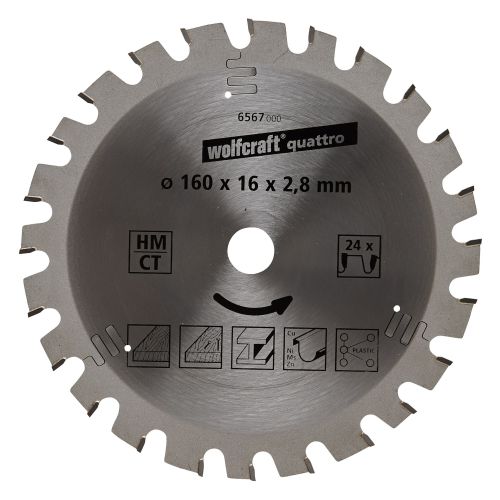 1 disco de sierra circular CT, 24 dientes ø160 mm