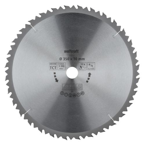 1 disco para sierras circulares de mesa CT, 32 dientes ø350 mm