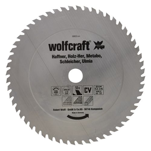 1 disco para sierras circulares de mesa CV, 56 dientes ø300 mm