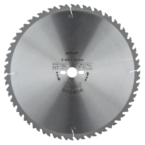1 disco para sierras circulares de mesa CT, 36 dientes ø400 mm