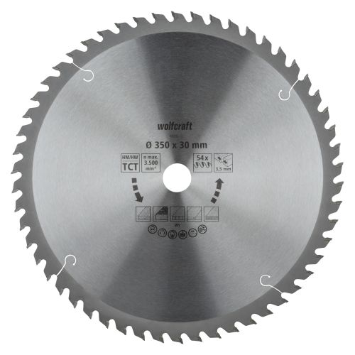 1 disco para sierras circulares de mesa CT, 54 dientes ø350 mm
