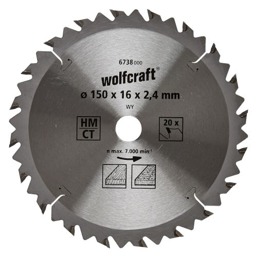 1 disco de sierra circular CT, 20 dientes ø150 mm