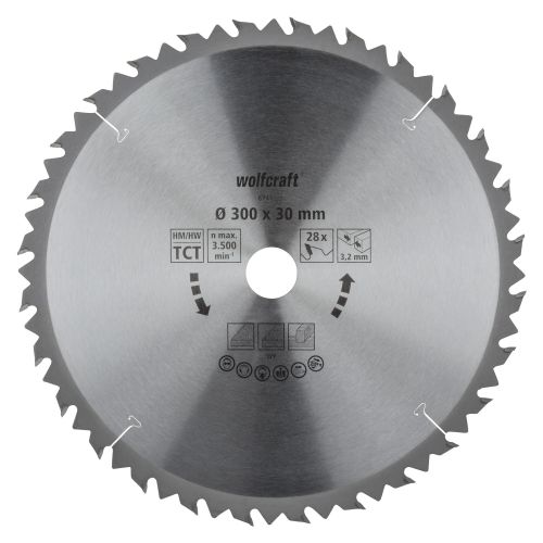 1 disco para sierras circulares de mesa CT, 28 dientes ø300 mm