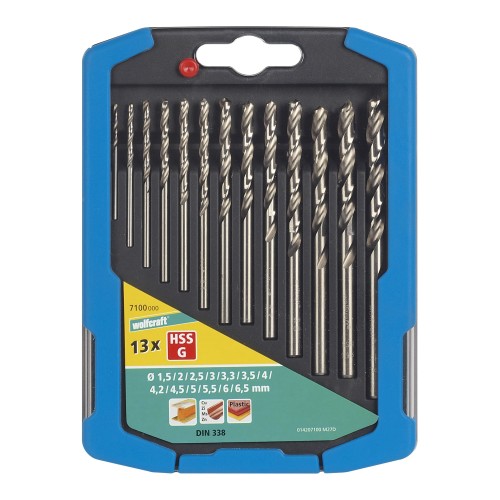 Juego de brocas para metal, HSS, rectificadas
