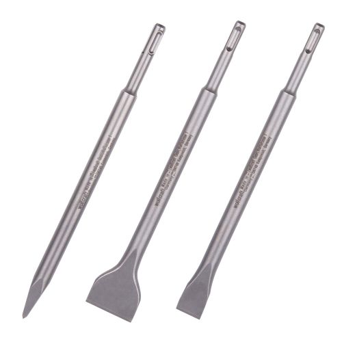 Juego de cinceles con vástago SDS-plus, 3 piezas